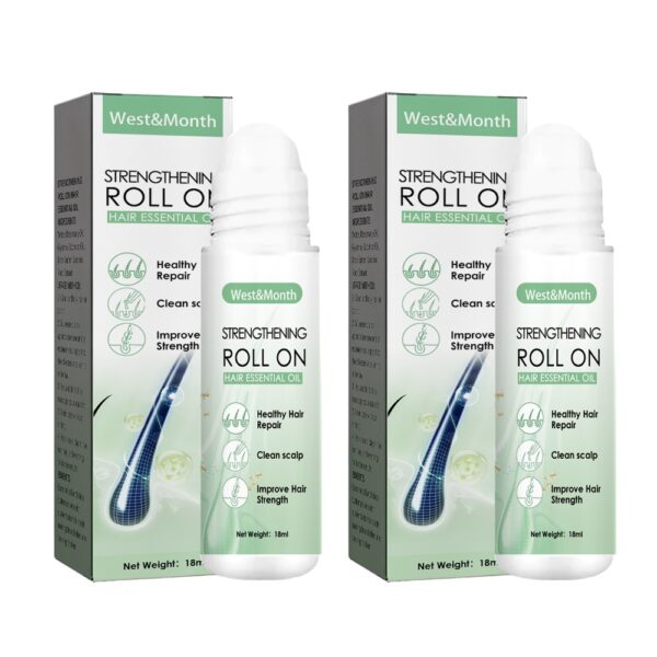 West&Month Hair Roller Balls Scalp Massage Moisturizing Hair Roots Thickening Hair Hair Treatment Roller Balls Essential Oil - Image 7
