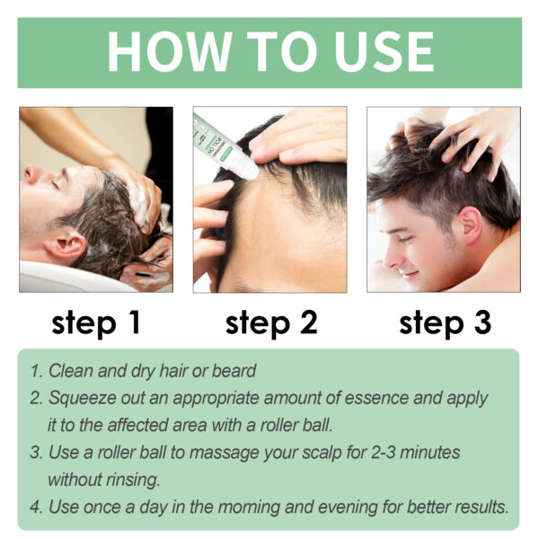 West&Month Hair Roller Balls Scalp Massage Moisturizing Hair Roots Thickening Hair Hair Treatment Roller Balls Essential Oil - Image 2