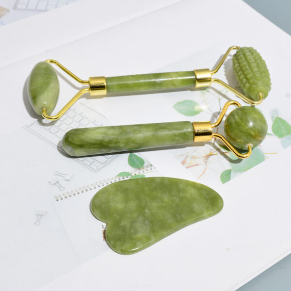Massage Roller With Three Sets Of Facial Jade Massager - Image 5