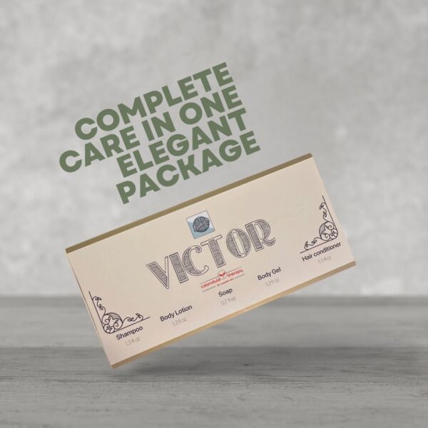 Roomsium Victor, Goji Berry Scented, Travel Size Toiletries Set For Hosts, Homes, Hotels, SPAs, Gift Shops - Image 3