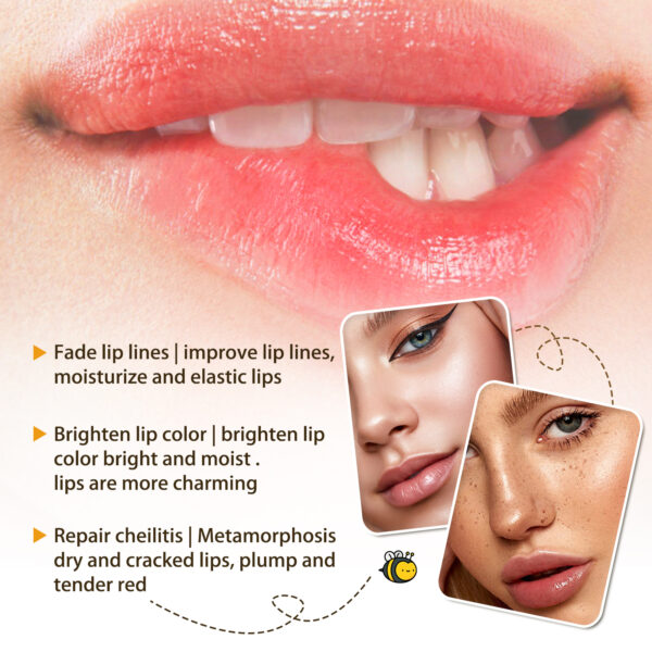 EELHOE Honey Lip Oil, Reduces Lip Lines, Prevents Cracking And Peeling, Moisturizing Lip Care Oil. - Image 6