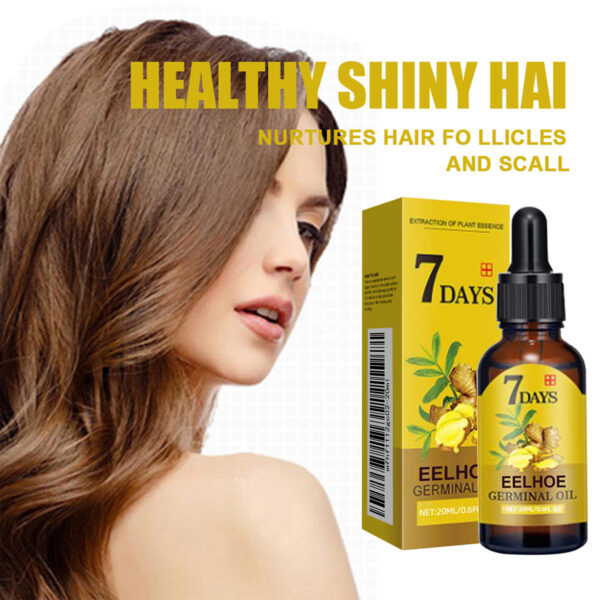 EELHOE Ginger Hair Treatment 20ml Hair Nourishing Hair Care Moisturizing Hair Care Hair Fixing And Anti-Shedding Nutrient Solution - Image 4