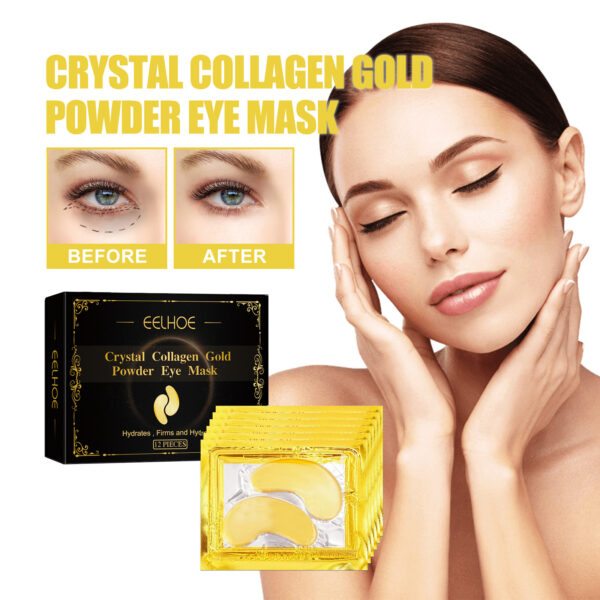 EELHOE Collagen Gold Eye Mask Moisturizing Care, Firming Eye Lines, Eye Patches, Staying Up Late, Dark Circles, Eye Bags - Image 6