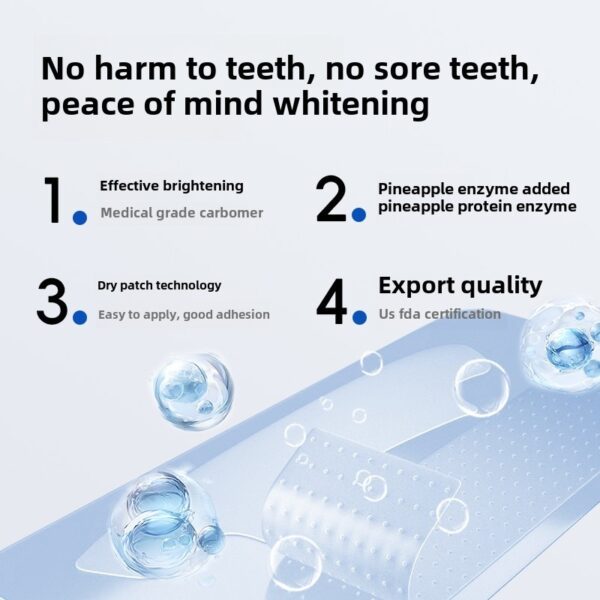 14 Pairs Of Pineapple Enzyme Tooth Strips. They Whiten And Brighten The Teeth, And Are Suitable For People Of All Ages Who Carry Out Daily Dental Care - Image 9