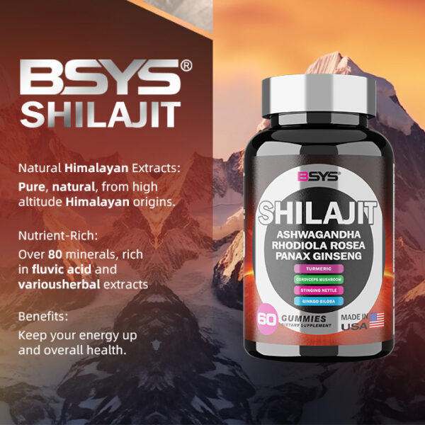 BSYS 8IN1 SHILAJIT GUMMIES 60'S - Image 3