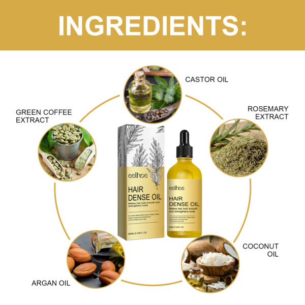 EELHOE Rosemary Hair Treatment Oil Scalp Cleansing Conditioning Volumizing Smoothing Repair Dry Frizzy Hair Conditioning Hair Treatment Oil - Image 4