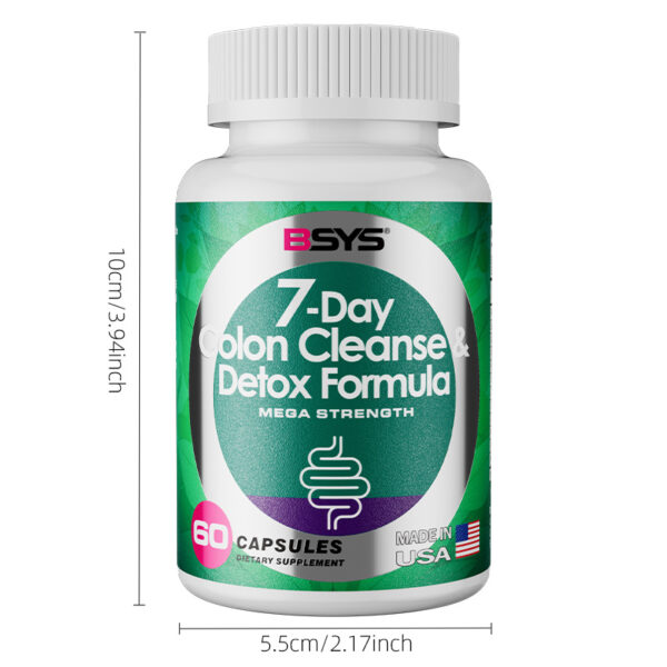 BSYS 7 Day Colon Cleanse & Detox Formula 60's - Image 2