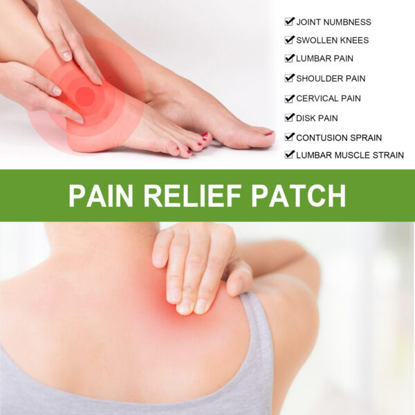 Knee Patches, 10 Count Heat Patches For Bone On Bone, Wormwood Extract Knee, Back, Neck, Shoulder - Extra Strength Muscle Joint Product With Herbal Ingredients, Warming Herbal Plaster - Image 5