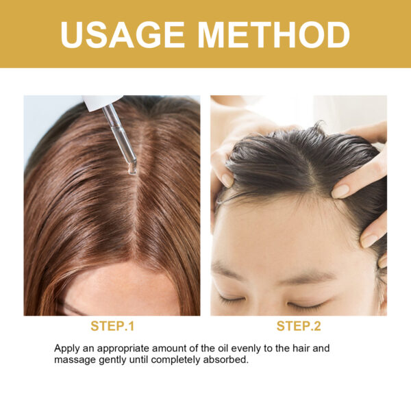 EELHOE Rosemary Hair Treatment Oil Scalp Cleansing Conditioning Volumizing Smoothing Repair Dry Frizzy Hair Conditioning Hair Treatment Oil - Image 3